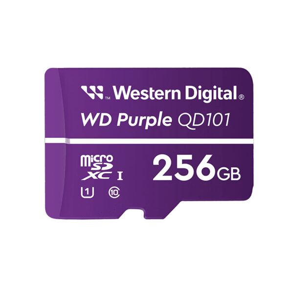 MicroSD 256GB para Video Vigilancia - Western Digital Purple