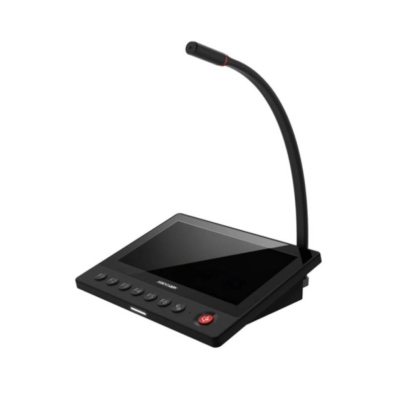 HK-DS-QAZ1MP7G1 Micrófono IP con Base y Pantalla Táctil 7"