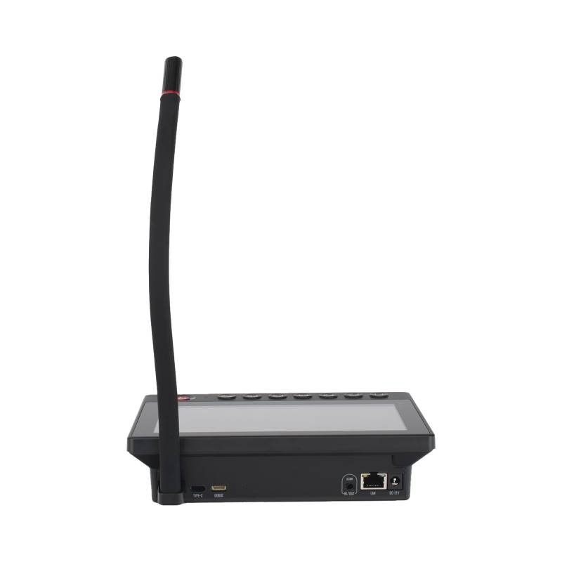 HK-DS-QAZ1MP7G1_II Micrófono IP con Base y Pantalla Táctil 7"